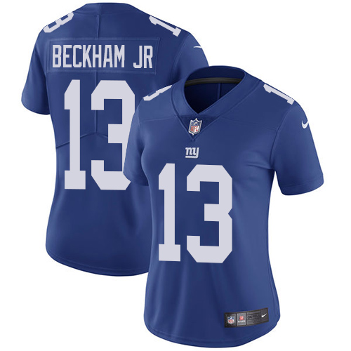Nike Giants #13 Odell Beckham Jr Royal Blue Team Color Women's Stitched NFL Vapor Untouchable Limited Jersey Nike Giants #13 Odell Beckham Jr Royal Blue Team Color Women's Stitched NFL Vapor Untouchable Limited Jersey