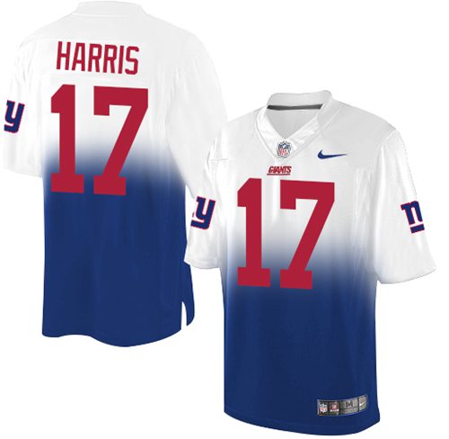 Nike Giants #17 Dwayne Harris Royal Blue White Men's Stitched NFL Elite Fadeaway Fashion Jersey Nike Giants #17 Dwayne Harris Royal Blue White Men's Stitched NFL Elite Fadeaway Fashion Jersey