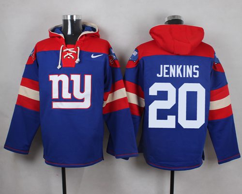 Nike Giants #20 Janoris Jenkins Royal Blue Player Pullover NFL Hoodie Nike Giants #20 Janoris Jenkins Royal Blue Player Pullover NFL Hoodie