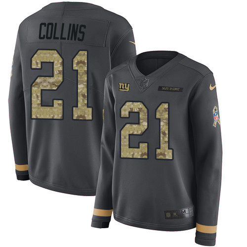 Nike Giants #21 Landon Collins Anthracite Salute to Service - 副本