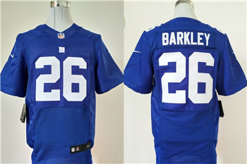Nike Giants #26 Saquon Barkley Royal 2018 NFL Draft Pick Elite Jersey