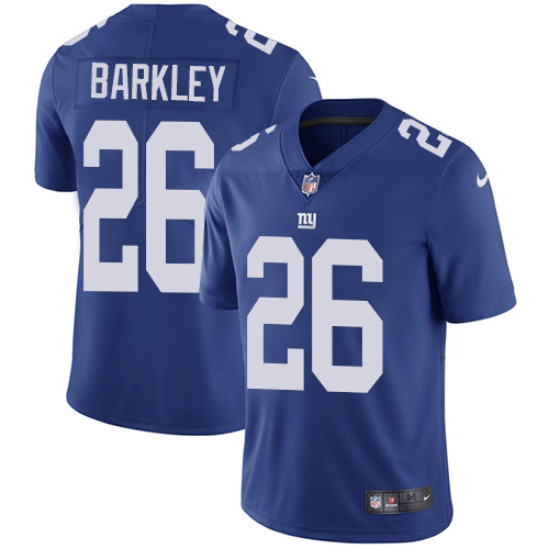 Nike Giants #26 Saquon Barkley Royal Blue Team Color Men's Stitched NFL Vapor Untouchable Limited Jersey Nike Giants #26 Saquon Barkley Royal Blue Team Color Men's Stitched NFL Vapor Untouchable Limited Jersey