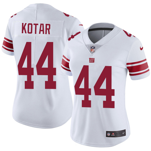 Nike Giants #44 Doug Kotar White Women's Stitched NFL Vapor Untouchable Limited Jersey Nike Giants #44 Doug Kotar White Women's Stitched NFL Vapor Untouchable Limited Jersey