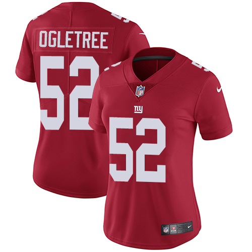Nike Giants #52 Alec Ogletree Red Alternate Women's Stitched NFL Vapor Untouchable Limited Jersey Nike Giants #52 Alec Ogletree Red Alternate Women's Stitched NFL Vapor Untouchable Limited Jersey