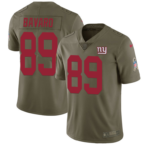 Nike Giants #89 Mark Bavaro Olive Men's Stitched NFL Limited 2017 Salute to Service Jersey Nike Giants #89 Mark Bavaro Olive Men's Stitched NFL Limited 2017 Salute to Service Jersey