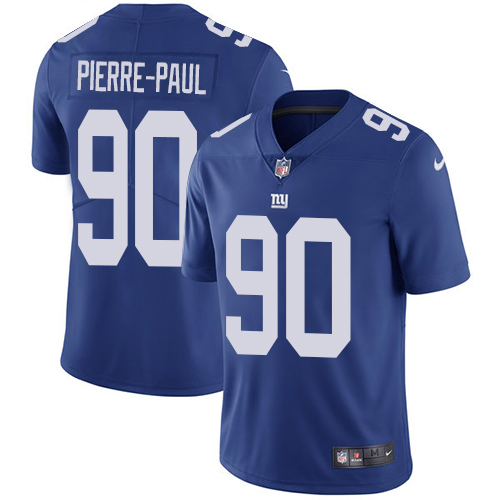 Nike Giants #90 Jason Pierre-Paul Royal Blue Team Color Youth Stitched NFL Vapor Untouchable Limited Jersey