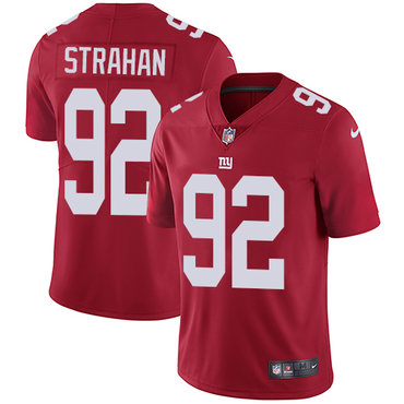 Nike Giants #92 Michael Strahan Red Alternate Men's Stitched NFL Vapor Untouchable Limited Jersey Nike Giants #92 Michael Strahan Red Alternate Men's Stitched NFL Vapor Untouchable Limited Jersey