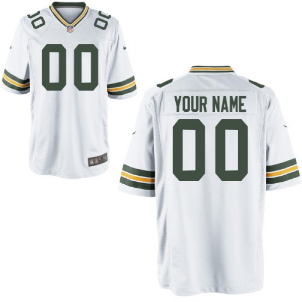 Nike Green Bay Packers Customized Game White Jerseys Nike Green Bay Packers Customized Game White Jerseys