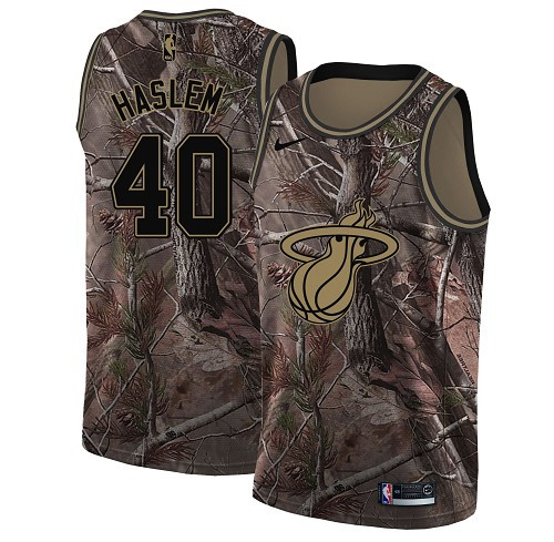 Nike Heat #40 Udonis Haslem Camo NBA Swingman Realtree Collection Jersey