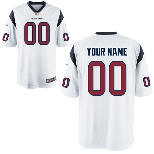 Nike Houston Texans Youth Customized Game White Jersey