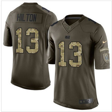 Nike Indianapolis Colts #13 T.Y. Hilton Green Men's Stitched NFL Limited Salute to Service Jersey Nike Indianapolis Colts #13 T.Y. Hilton Green Men's Stitched NFL Limited Salute to Service Jersey