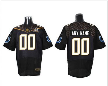 Nike Indianapolis Colts Customized Black 2016 Pro Bowl Men's Stitched NFL Elite Jersey