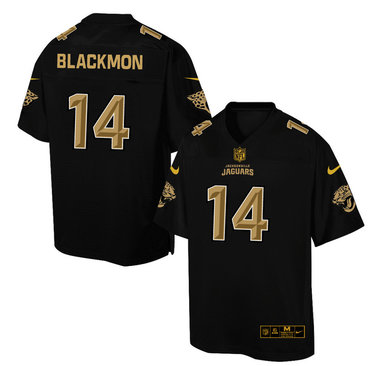 Nike Jaguars #14 Justin Blackmon Black Men's NFL Pro Line Fashion Elite Jersey