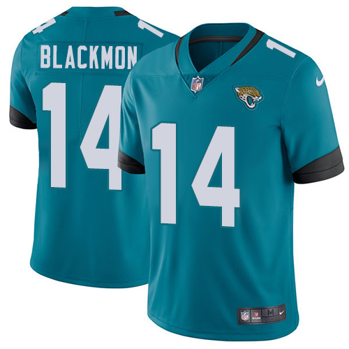 Nike Jaguars #14 Justin Blackmon Teal Green Team Color Men's Stitched NFL Vapor Untouchable Limited Jersey Nike Jaguars #14 Justin Blackmon Teal Green Team Color Men's Stitched NFL Vapor Untouchable Limited Jersey