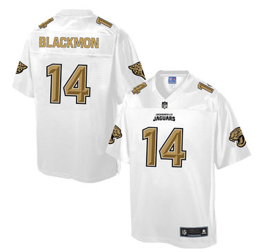 Nike Jaguars #14 Justin Blackmon White Men's NFL Pro Line Fashion Elite Jersey