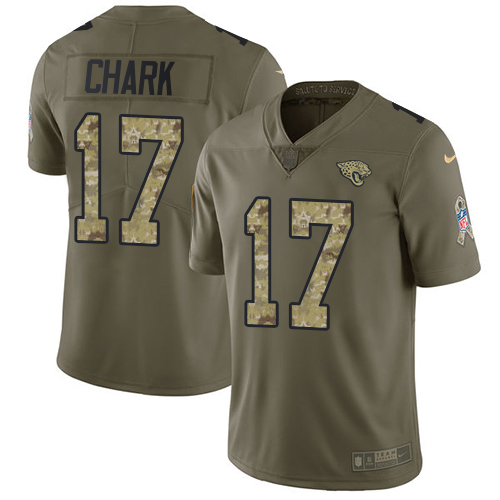 Nike Jaguars #17 DJ Chark Olive Camo Men's Stitched NFL Limited 2017 Salute To Service Jersey Nike Jaguars #17 DJ Chark Olive Camo Men's Stitched NFL Limited 2017 Salute To Service Jersey