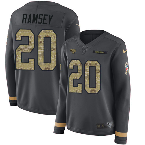 Nike Jaguars #20 Jalen Ramsey Anthracite Salute to Service