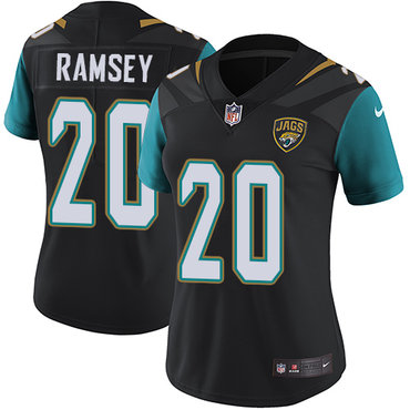 Nike Jaguars #20 Jalen Ramsey Black Alternate Women's Stitched NFL Vapor Untouchable Limited Jersey Nike Jaguars #20 Jalen Ramsey Black Alternate Women's Stitched NFL Vapor Untouchable Limited Jersey