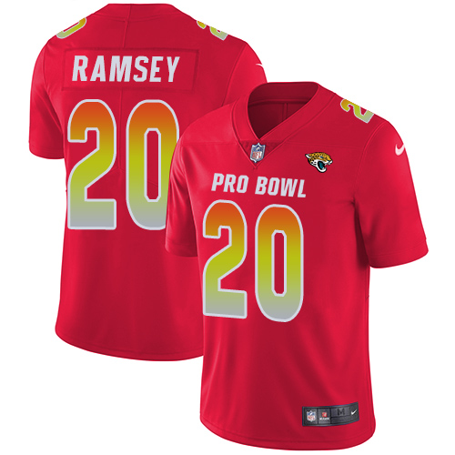 Nike Jaguars #20 Jalen Ramsey Red Women's Stitched NFL Limited AFC 2018 Pro Bowl Jersey