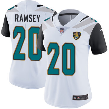 Nike Jaguars #20 Jalen Ramsey White Women's Stitched NFL Vapor Untouchable Limited Jersey Nike Jaguars #20 Jalen Ramsey White Women's Stitched NFL Vapor Untouchable Limited Jersey