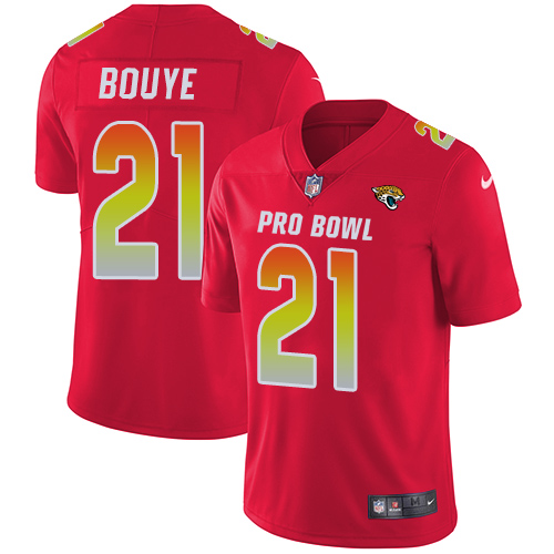 Nike Jaguars #21 A.J. Bouye Red Women's Stitched NFL Limited AFC 2018 Pro Bowl Jersey