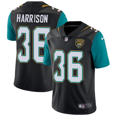Nike Jaguars #36 Ronnie Harrison Black Alternate Men's Stitched NFL Vapor Untouchable Limited Jersey