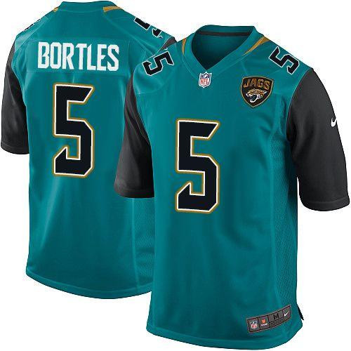 Nike Jaguars #5 Blake Bortles Teal Green Alternate Youth Stitched NFL Elite Jersey