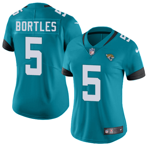 Nike Jaguars #5 Blake Bortles Teal Green Team Color Women's Stitched NFL Vapor Untouchable Limited Jersey Nike Jaguars #5 Blake Bortles Teal Green Team Color Women's Stitched NFL Vapor Untouchable Limited Jersey