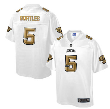 Nike Jaguars #5 Blake Bortles White Men's NFL Pro Line Fashion Elite Jersey