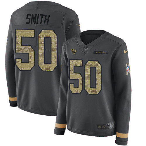 Nike Jaguars #50 Telvin Smith Anthracite Salute to Service