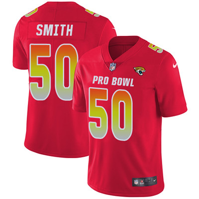 Nike Jaguars #50 Telvin Smith Red Youth Stitched NFL Limited AFC 2018 Pro Bowl Jersey