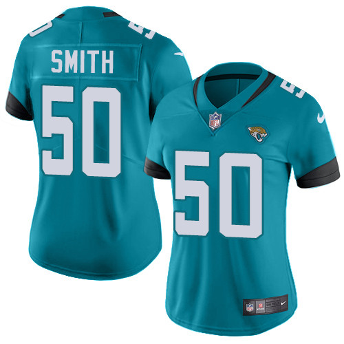 Nike Jaguars #50 Telvin Smith Teal Green Alternate Women's Stitched