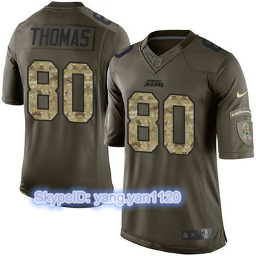 Nike Jaguars #80 Julius Thomas Green Youth Stitched NFL Limited Salute to Service Jersey