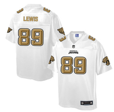Nike Jaguars #89 Marcedes Lewis White Men's NFL Pro Line Fashion Elite Jersey
