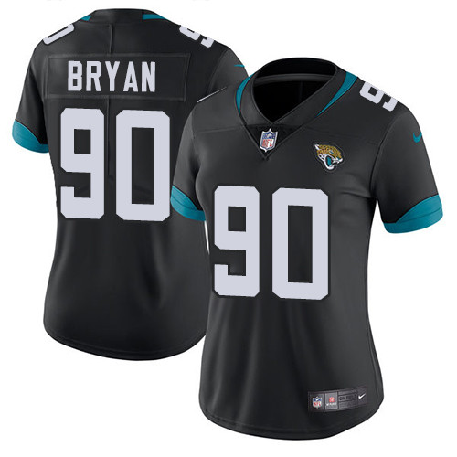 Nike Jaguars #90 Taven Bryan Black Team Color Women's Stitched NFL