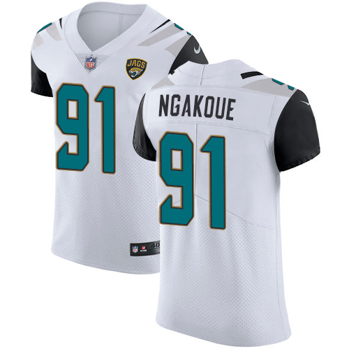Nike Jaguars #91 Yannick Ngakoue White Men's Stitched NFL Vapor Untouchable Elite Jersey Nike Jaguars #91 Yannick Ngakoue White Men's Stitched NFL Vapor Untouchable Elite Jersey