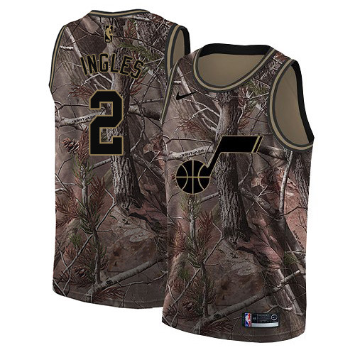 Nike Jazz #2 Joe Ingles Camo NBA Swingman Realtree Collection Jersey