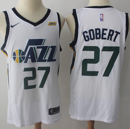 Nike Jazz #27 Rudy Gobert White NBA Swingman Association Edition Jersey Nike Jazz #27 Rudy Gobert White NBA Swingman Association Edition Jersey