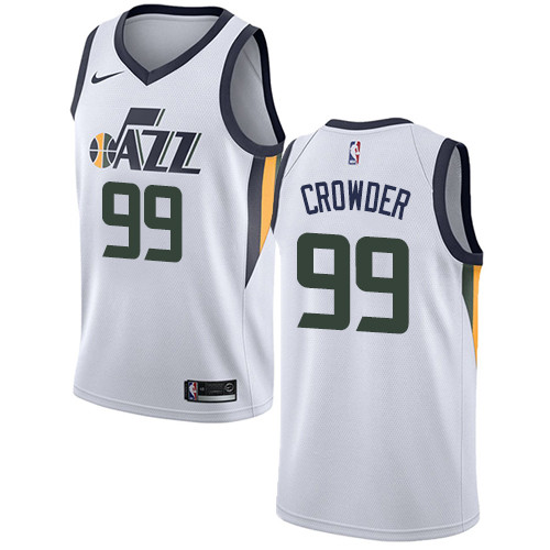 Nike Jazz #99 Jae Crowder White NBA Swingman Association Edition Nike Jazz #99 Jae Crowder White NBA Swingman Association Edition