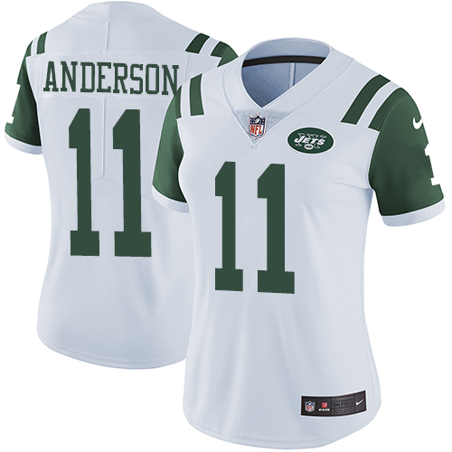 Nike Jets #11 Robby Anderson White Women's Stitched NFL Vapor Untouchable Limited Jersey Nike Jets #11 Robby Anderson White Women's Stitched NFL Vapor Untouchable Limited Jersey