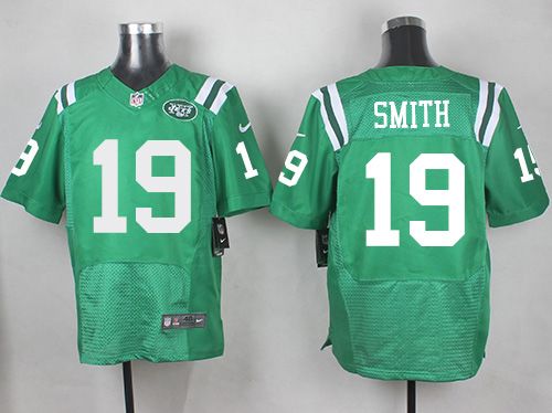 Nike Jets #19 Devin Smith Green Men's Stitched NFL Elite Rush Jersey Nike Jets #19 Devin Smith Green Men's Stitched NFL Elite Rush Jersey