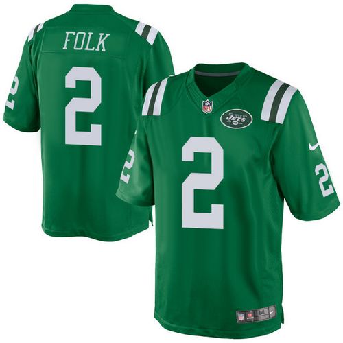 Nike Jets #2 Nick Folk Green Men's Stitched NFL Elite Rush Jersey