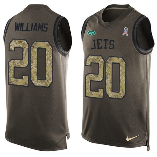 Nike Jets #20 Marcus Williams Green Men's Stitched NFL Limited Salute To Service Tank Top Jersey Nike Jets #20 Marcus Williams Green Men's Stitched NFL Limited Salute To Service Tank Top Jersey