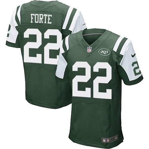 Nike Jets #22 Matt Forte Green Team Color Men's Stitched NFL Elite Jersey Nike Jets #22 Matt Forte Green Team Color Men's Stitched NFL Elite Jersey