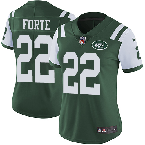 Nike Jets #22 Matt Forte Green Team Color Women's Stitched NFL Vapor Untouchable Limited Jersey Nike Jets #22 Matt Forte Green Team Color Women's Stitched NFL Vapor Untouchable Limited Jersey