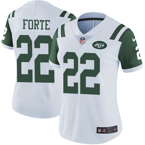 Nike Jets #22 Matt Forte White Women's Stitched NFL Vapor Untouchable Limited Jersey Nike Jets #22 Matt Forte White Women's Stitched NFL Vapor Untouchable Limited Jersey