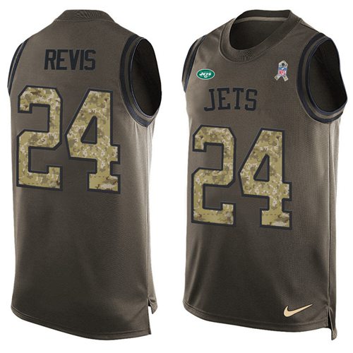 Nike Jets #24 Darrelle Revis Green Men's Stitched NFL Limited Salute To Service Tank Top Jersey Nike Jets #24 Darrelle Revis Green Men's Stitched NFL Limited Salute To Service Tank Top Jersey