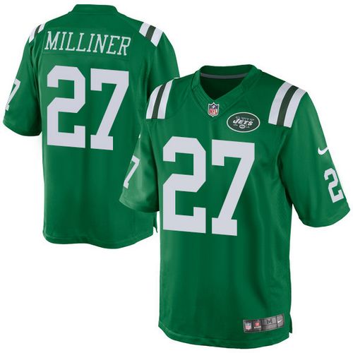 Nike Jets #27 Dee Milliner Green Men's Stitched NFL Elite Rush Jersey