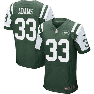 Nike Jets #33 Jamal Adams Green Team Color Men's Stitched NFL Elite Jersey Nike Jets #33 Jamal Adams Green Team Color Men's Stitched NFL Elite Jersey
