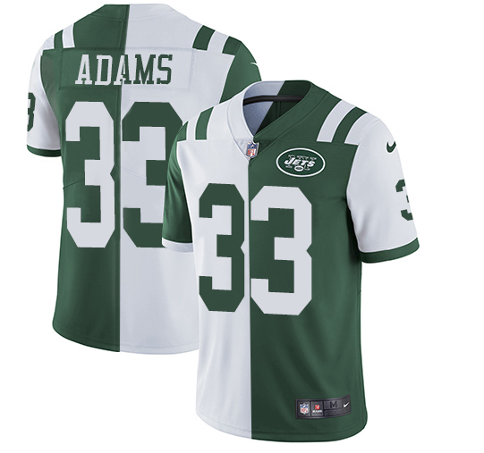 Nike Jets #33 Jamal Adams Green White Team Color Men's Stitched NFL Vapor Untouchable Limited Split Jersey Nike Jets #33 Jamal Adams Green White Team Color Men's Stitched NFL Vapor Untouchable Limited Split Jersey
